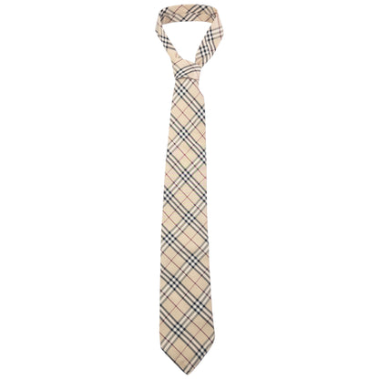 Vintage Burberry Nova Check Silk Tie