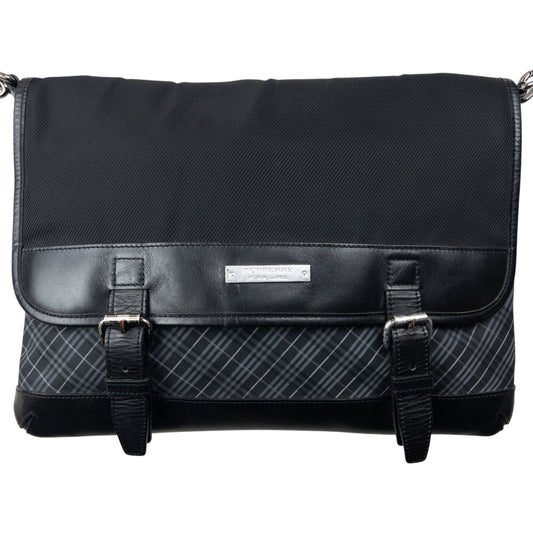 Vintage 2000s Burberry Black Label Nova Check Crossbody Bag