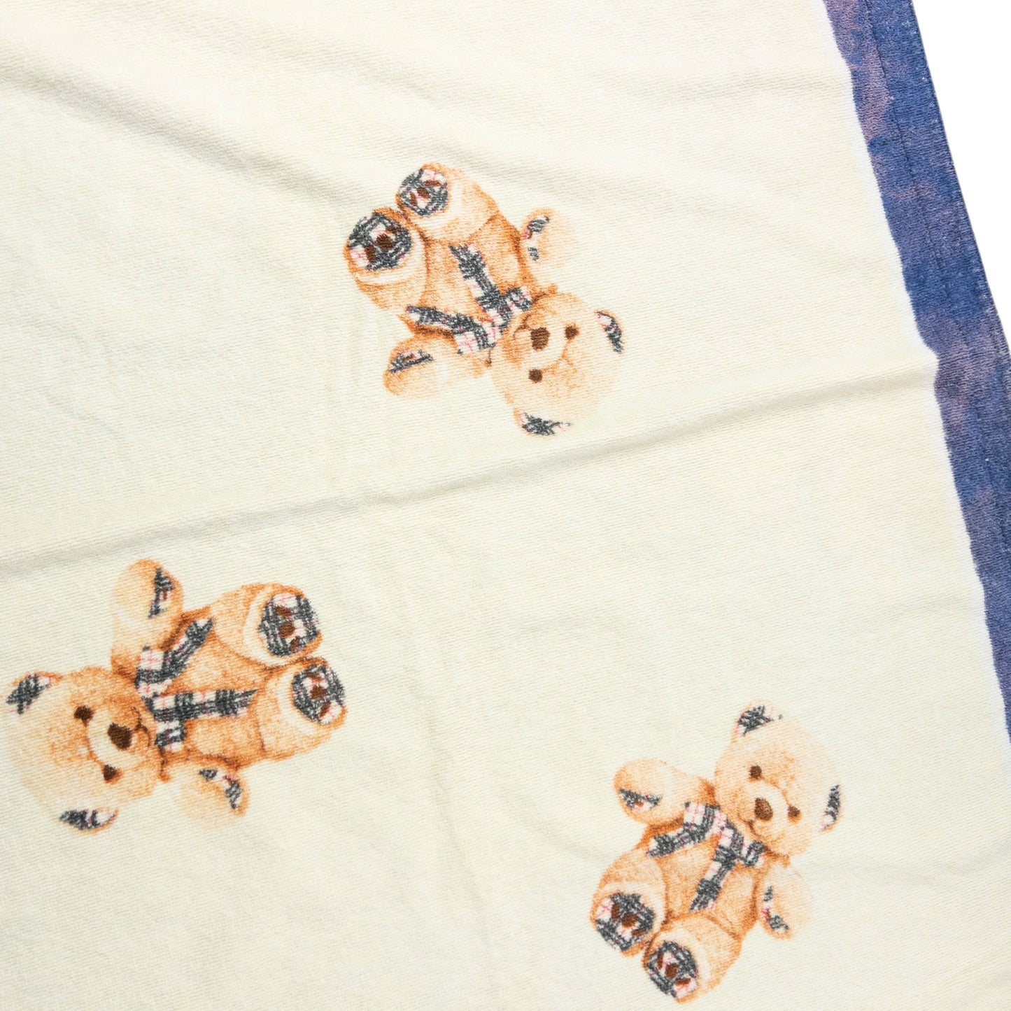 Vintage 90s Burberry Nova Check Teddy Bear Print Beach Towel