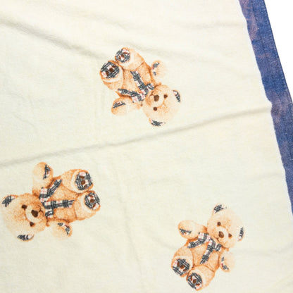Vintage 90s Burberry Nova Check Teddy Bear Print Beach Towel