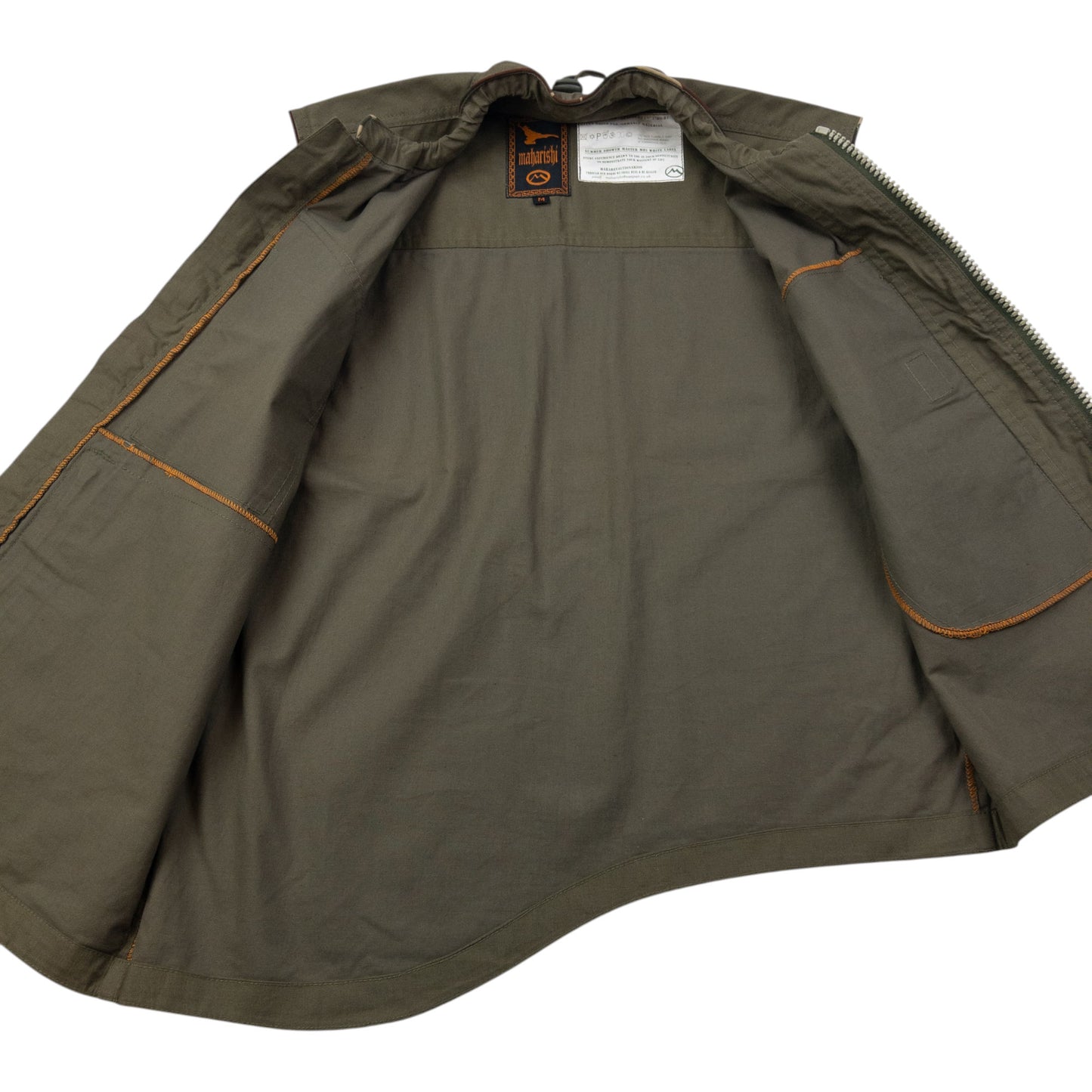 Vintage 1999 Maharishi Asymmetric Zip Up Gilet Size M