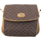 Vintage Gucci Monogram Leather Crossbody Bag
