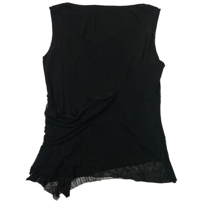 Vintage 90s Issey Miyake Asymmetric Mesh Top Womens Size S