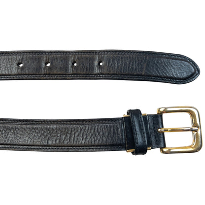 Vintage 90s Burberry Leather Belt Size XL