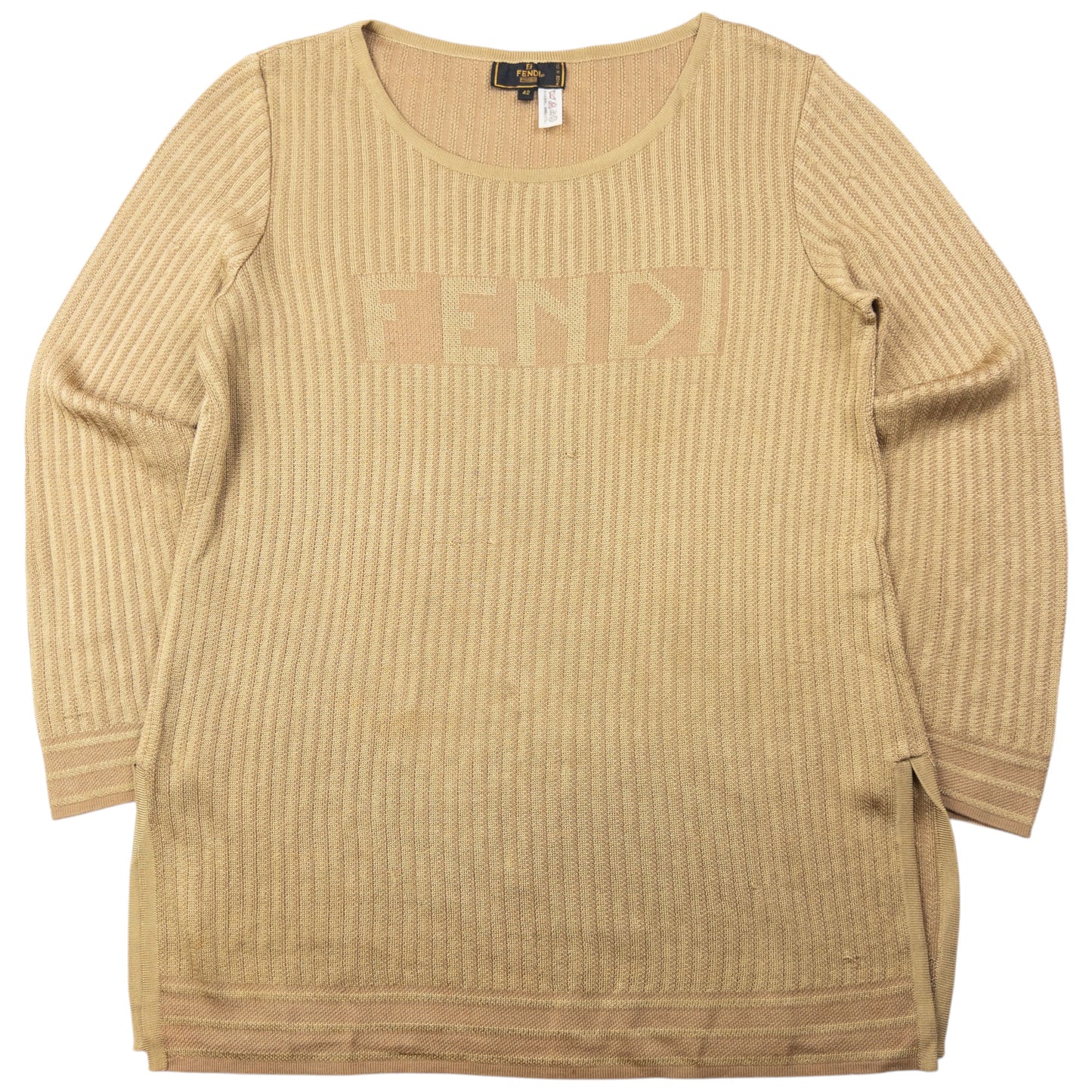 Vintage 90s Fendi Lightweight Jumper Womens Size XL