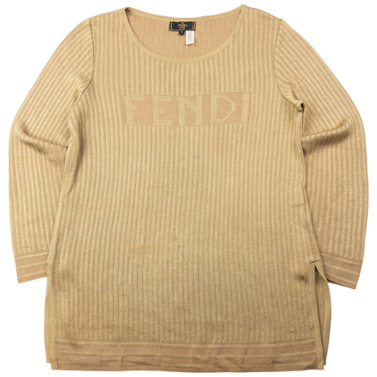 Vintage 90s Fendi Lightweight Jumper Womens Size XL