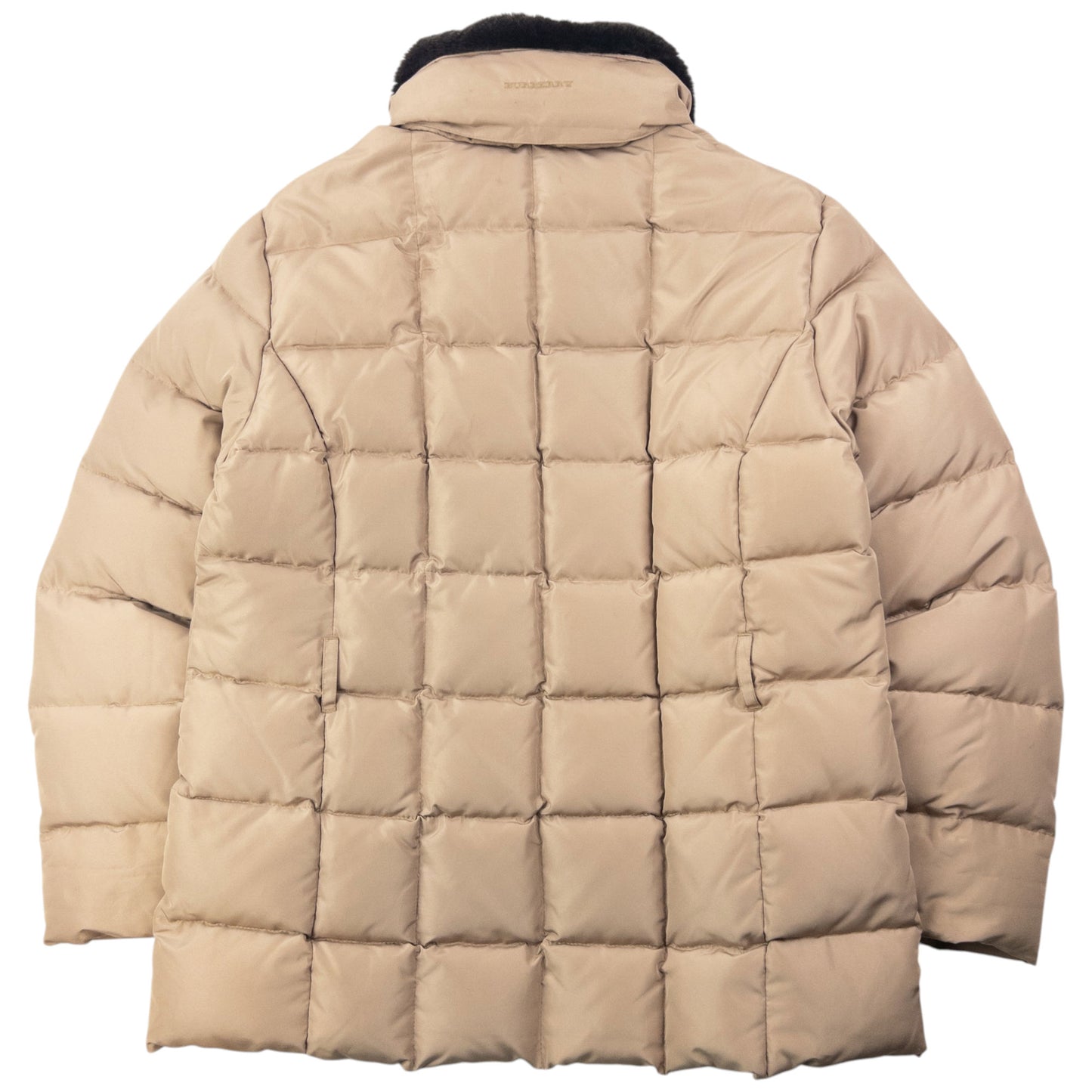 Vintage 2000s Burberry Nova Check Lined Quilted Puffer Jacket Womens Size L