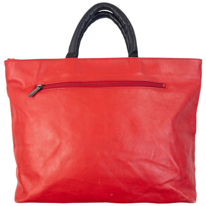Vintage 90s Balenciaga Logo Leather Handbag