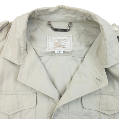 Vintage 90s Burberry Roll Sleeve Jacket Size M