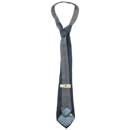 Vintage 90s Issey Miyake Zig Zag Pattern Silk Tie