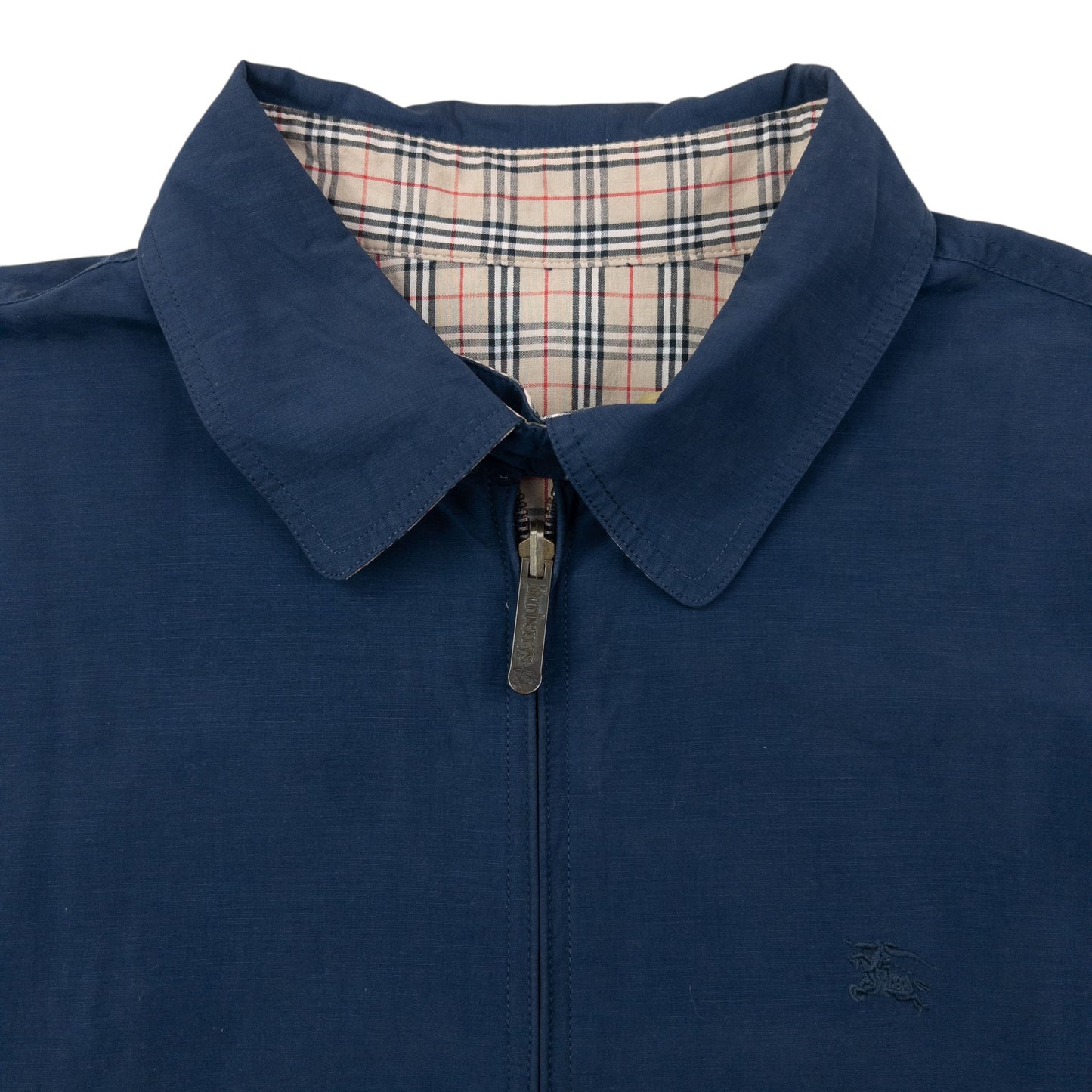 Vintage 90s Burberry Nova Check Reversible Zip Up Jacket Size M