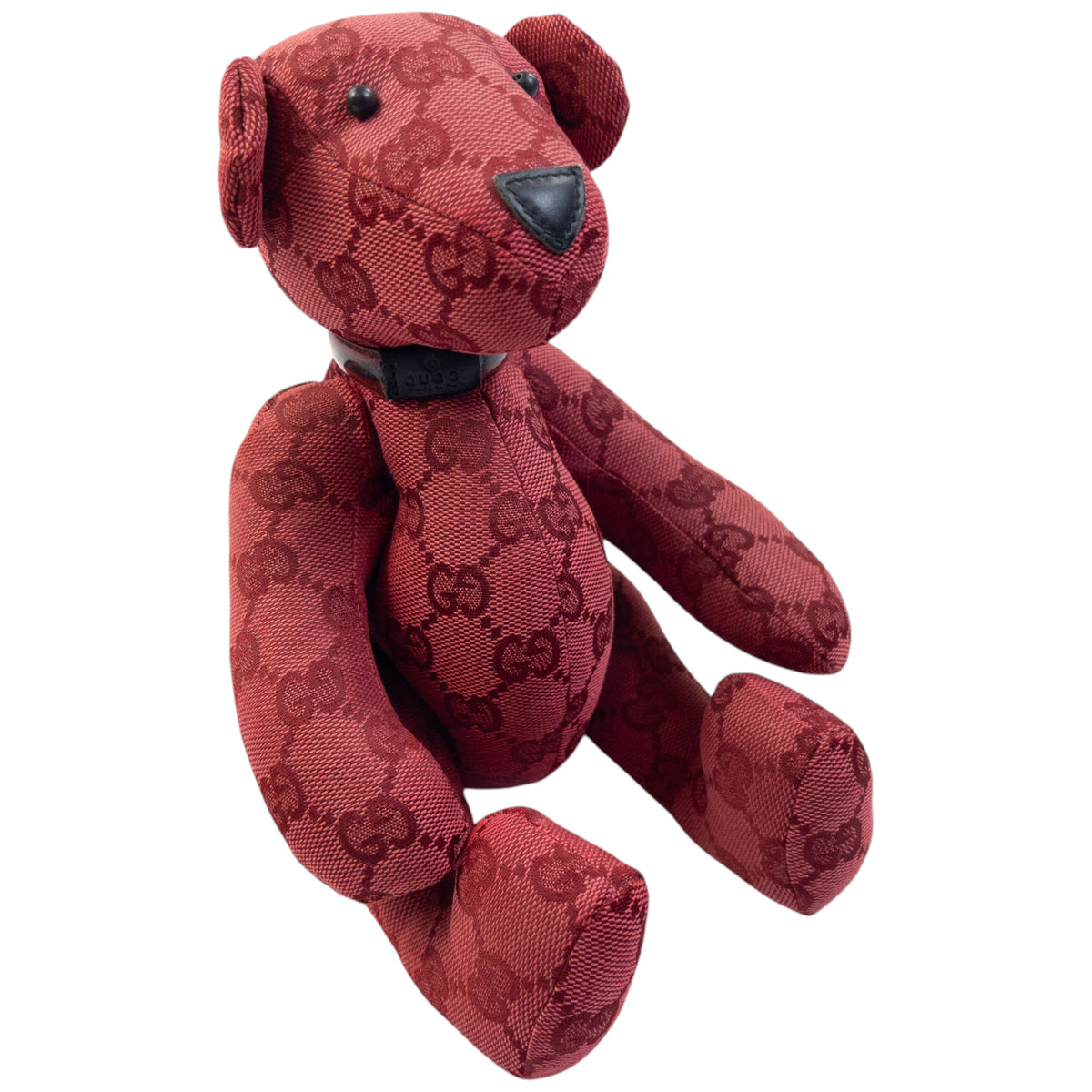 Vintage 2000s Gucci Monogram Dog Teddy Bear