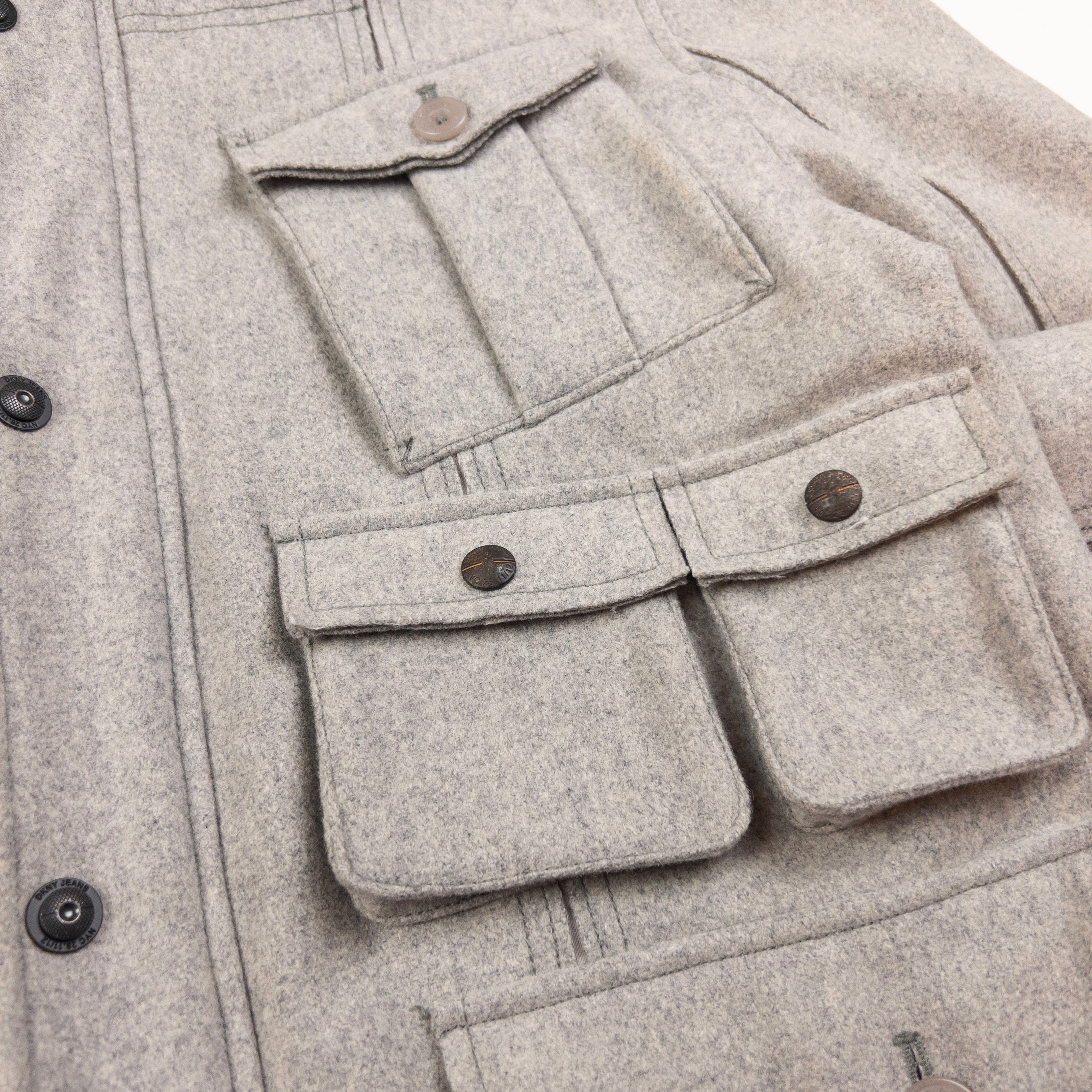 Vintage DKNY Jeans Wool Cargo Jacket Size L