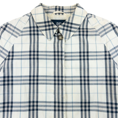 Vintage Burberry Nova Check Button Up Jacket Womens Size 10