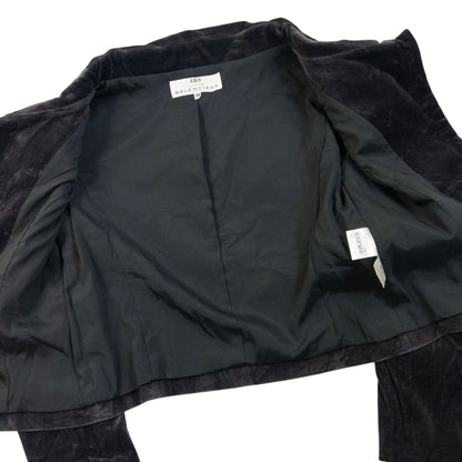 Vintage 90s Balenciaga La Mode Velvet Jacket in grey, photo 4