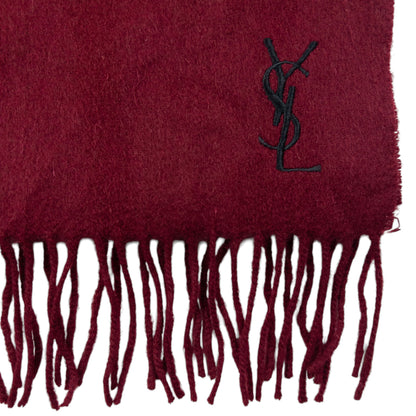 Vintage YSL Yves Saint Laurent Wool Tassel Scarf