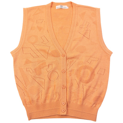 Vintage 90s Balenciaga Golf Button Up Sweater Vest Womens Size M