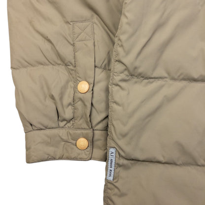 Vintage Armani Jeans Button Up Puffer Jacket Size L