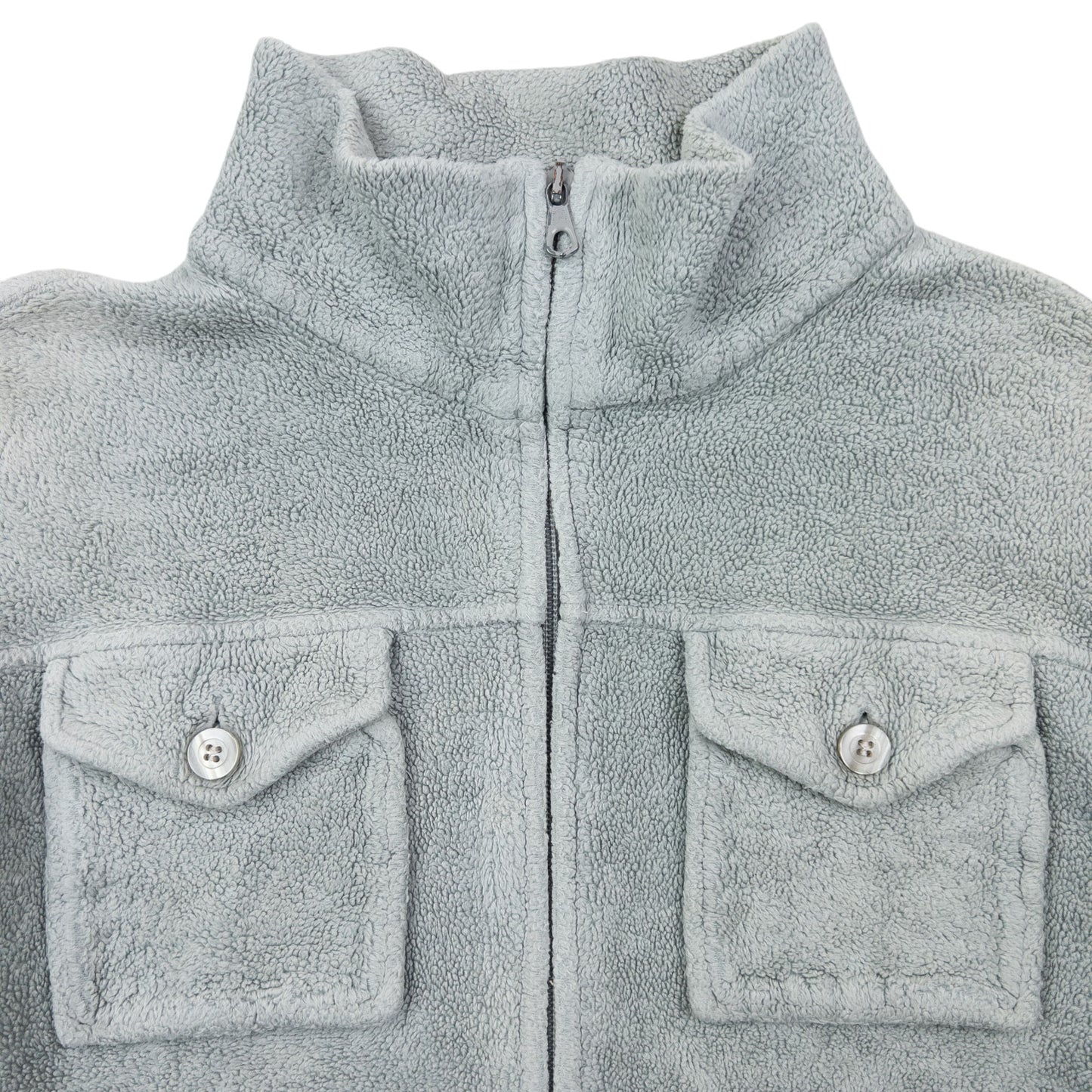 Vintage 90s Armani Jeans Cropped Fleece Jacket Womens Size M