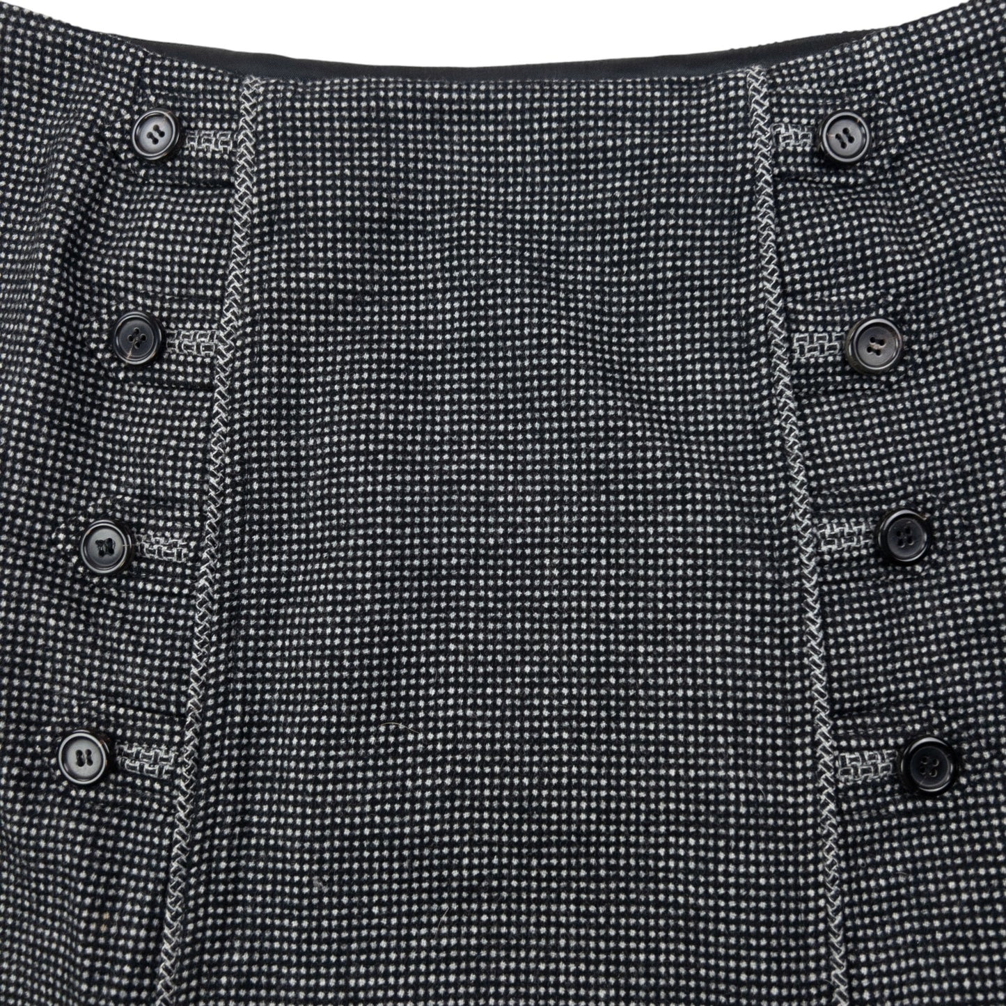 Vintage 2000s YSL Yves Saint Laurent By Tom Ford Button Skirt Womens Size W30