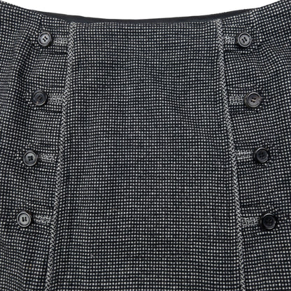Vintage 2000s YSL Yves Saint Laurent By Tom Ford Button Skirt Womens Size W30
