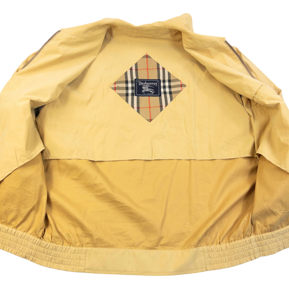 Vintage 90s Burberry Harrington Jacket in yellow, photo 4