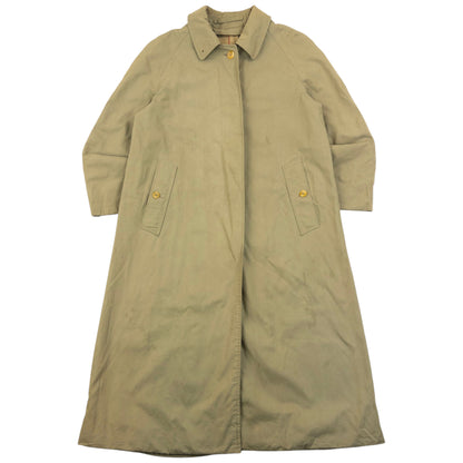 Vintage 90s Burberry Nova Check Lined Trench Jacket Womens Size S