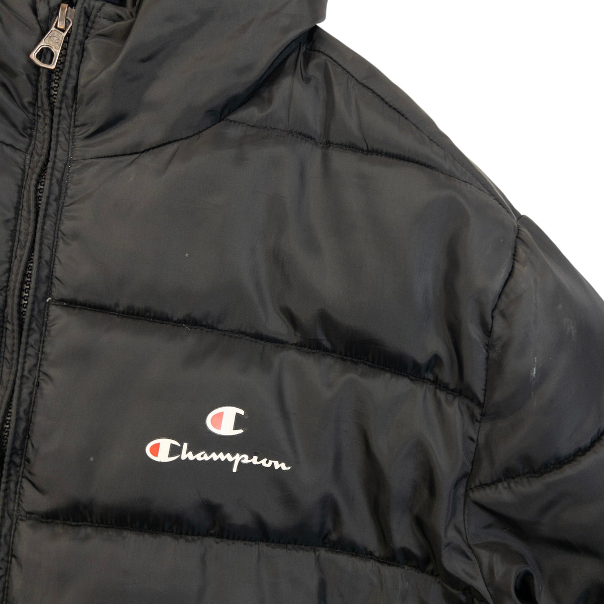 Vintage Champion Zip Up Puffer Jacket Size XXL