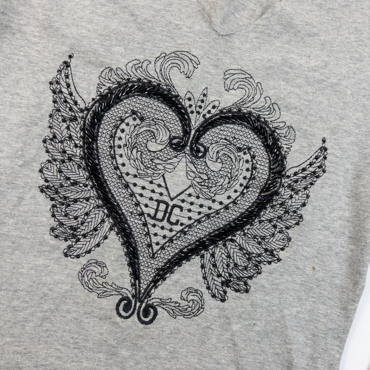 Vintage 2000s Dolce & Gabbana Embroidered Long Sleeve T Shirt Womens Size S