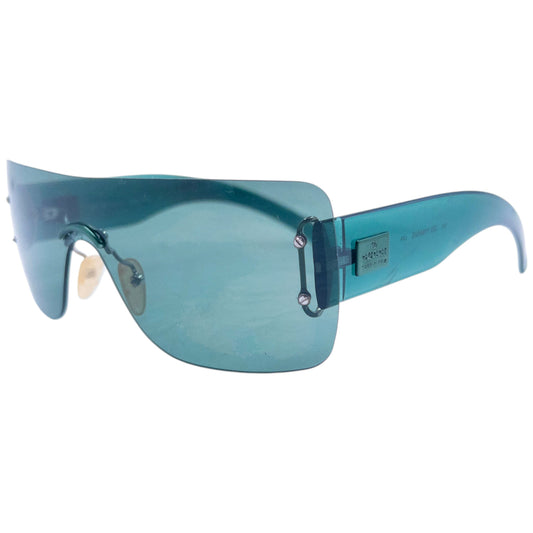 Vintage 2000s Gucci Clear Rimless Sunglasses