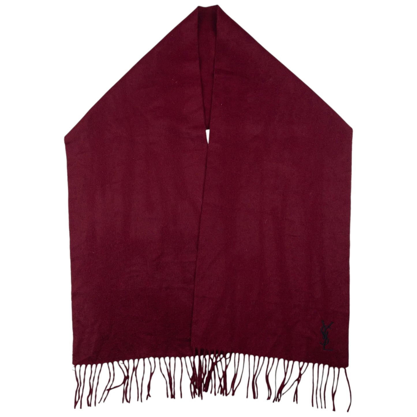 Vintage YSL Yves Saint Laurent Wool Tassel Scarf