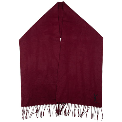 Vintage YSL Yves Saint Laurent Wool Tassel Scarf