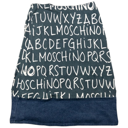 Vintage Moschino Jeans Alphabet Skirt Womens Size W22