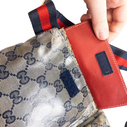 Vintage Gucci Monogram Crossbody Bag