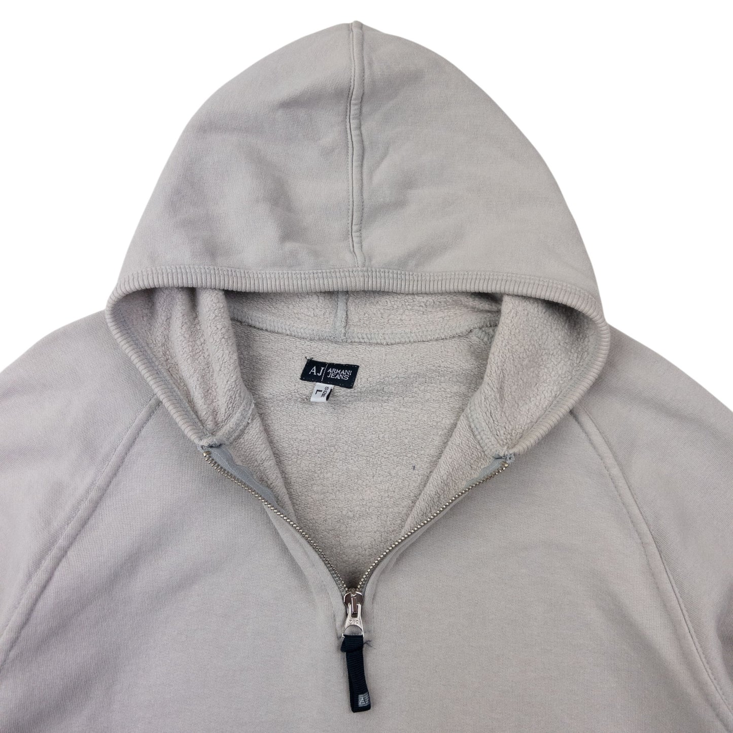 Vintage Armani Jeans Q Zip Hoodie Size M