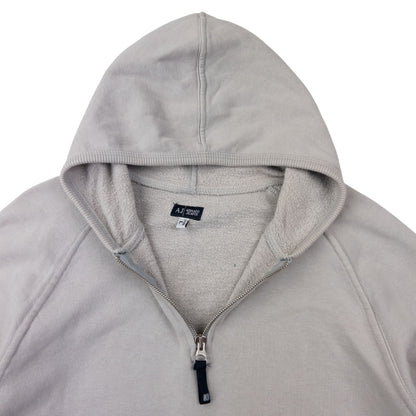 Vintage Armani Jeans Q Zip Hoodie Size M