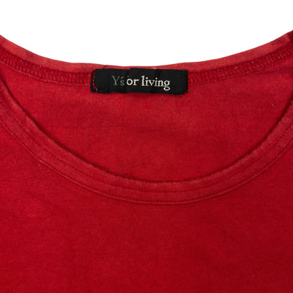 Vintage 90s Yohji Yamamoto Ruffle Long Sleeve T Shirt Womens Size S
