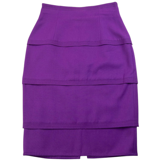 Vintage 90s Gianni Versace Tiered Skirt Womens Size W25