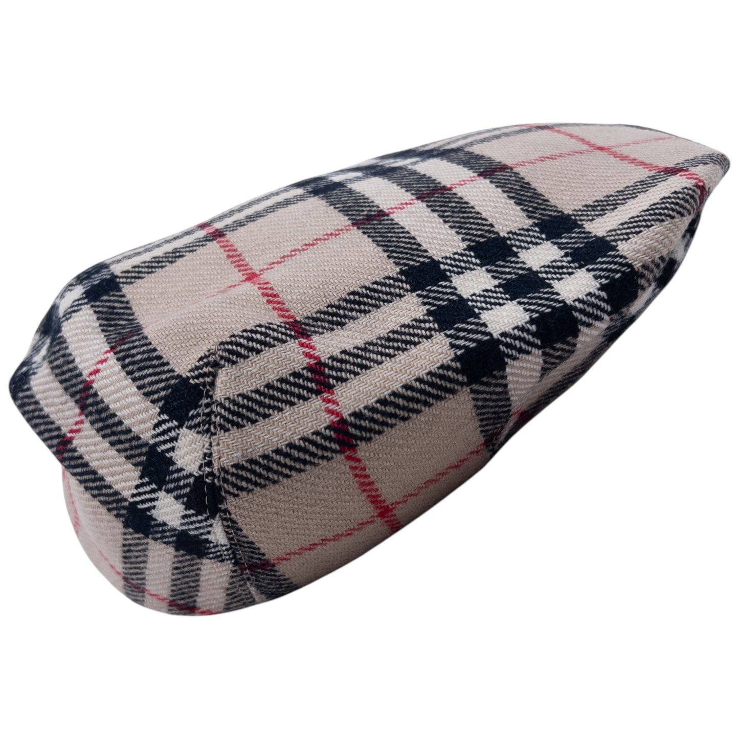 Vintage 80s Burberry Nova Check Wool Flat-Cap Hat Size M