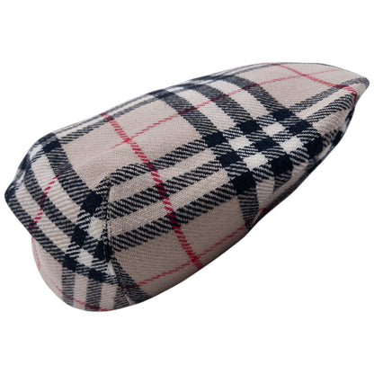 Vintage 80s Burberry Nova Check Wool Flat-Cap Hat Size M