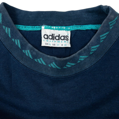 Vintage 90s Adidas Equiptment Embroidered Sweatshirt Size S