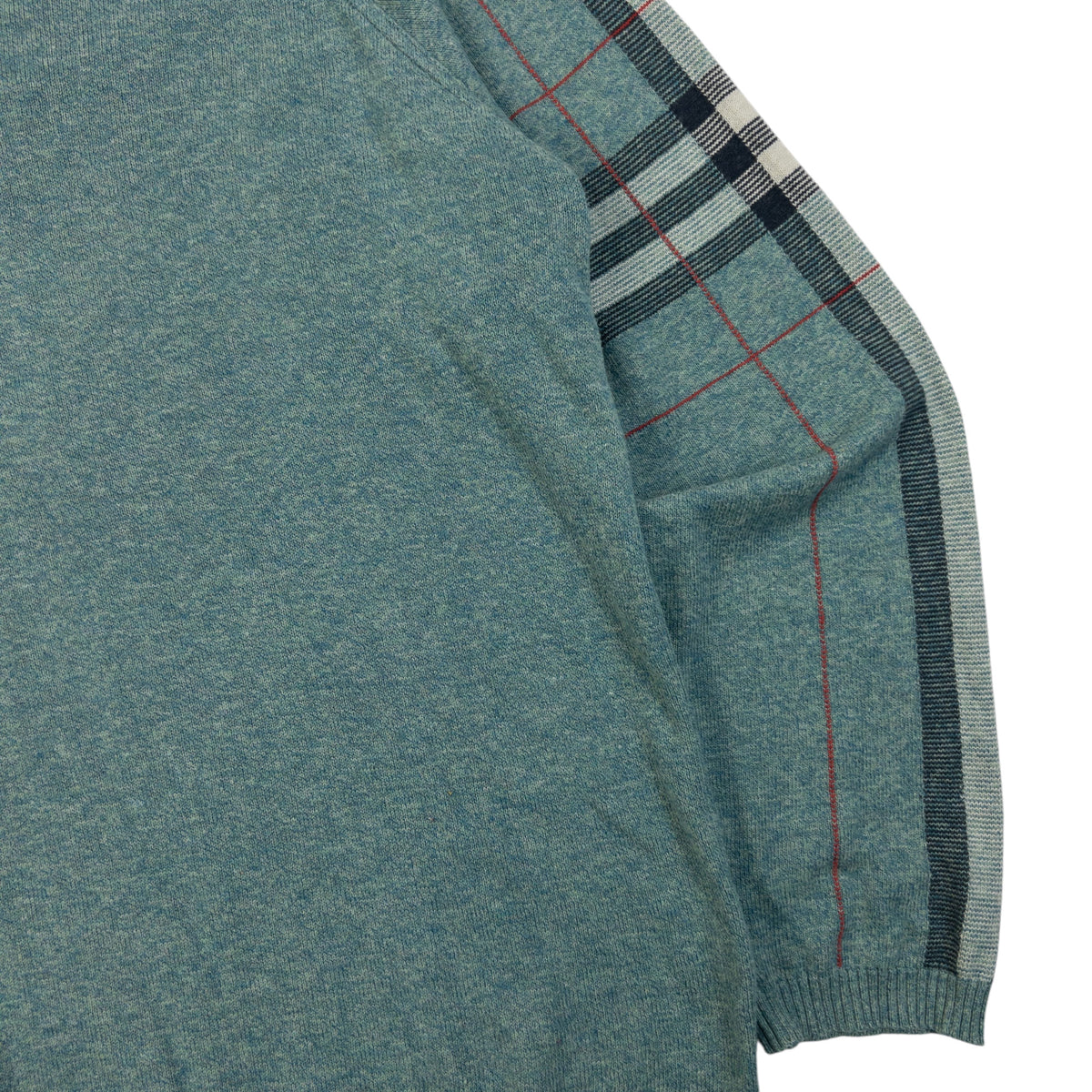 Vintage 2000s Burberry Nova Check Sleeve Jumper Size M