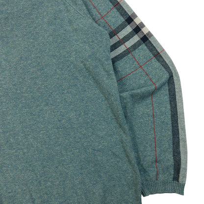 Vintage 2000s Burberry Nova Check Sleeve Jumper Size M