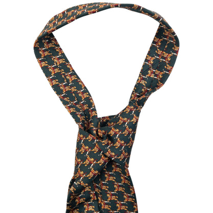 Vintage 90s Burberry Monogram Silk Tie