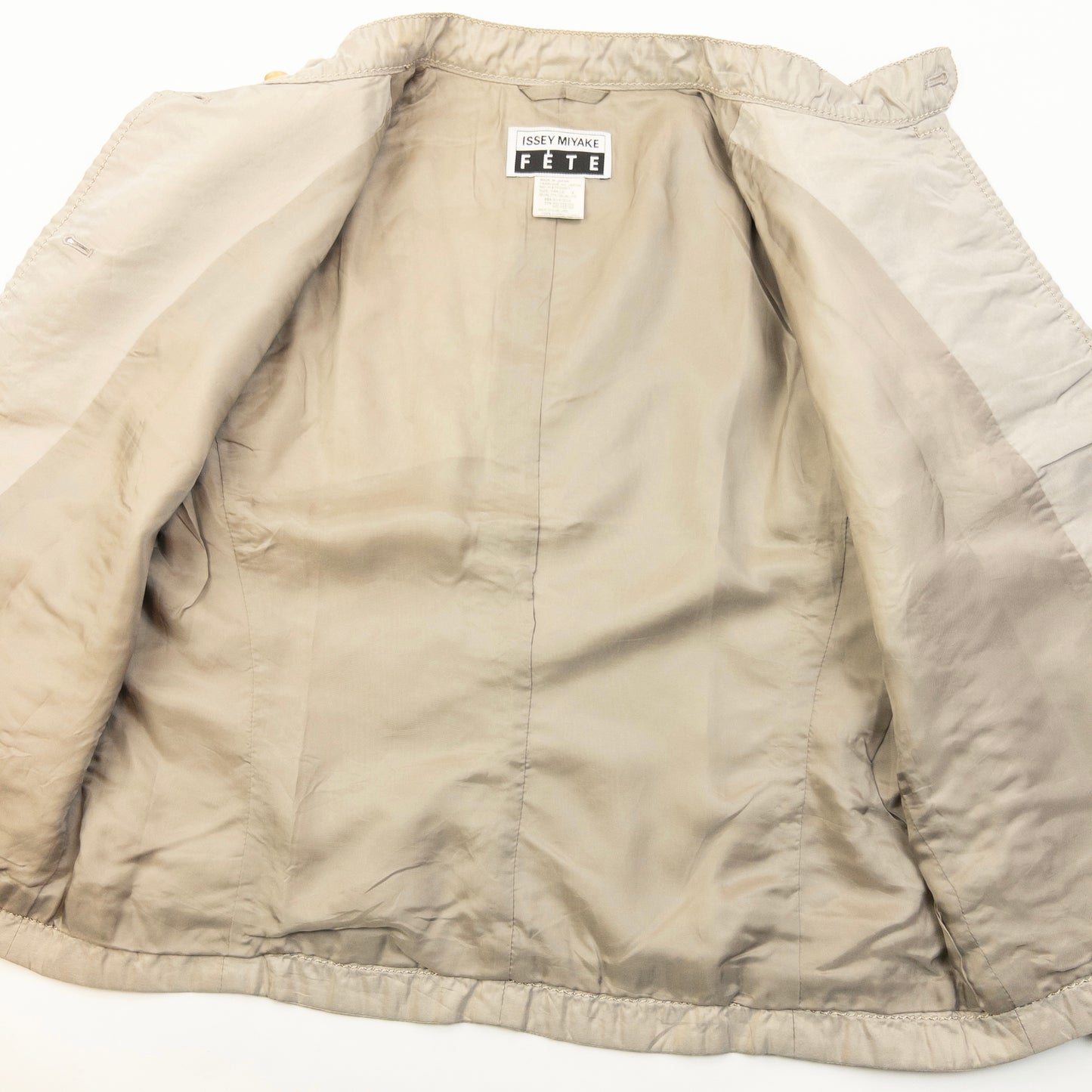 Vintage 90s Issey Miyake Fete Silk Jacket Womens Size S