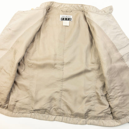 Vintage 90s Issey Miyake Fete Silk Jacket Womens Size S