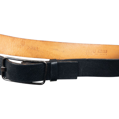 Vintage 2000s Miu Miu Leather Belt Size M
