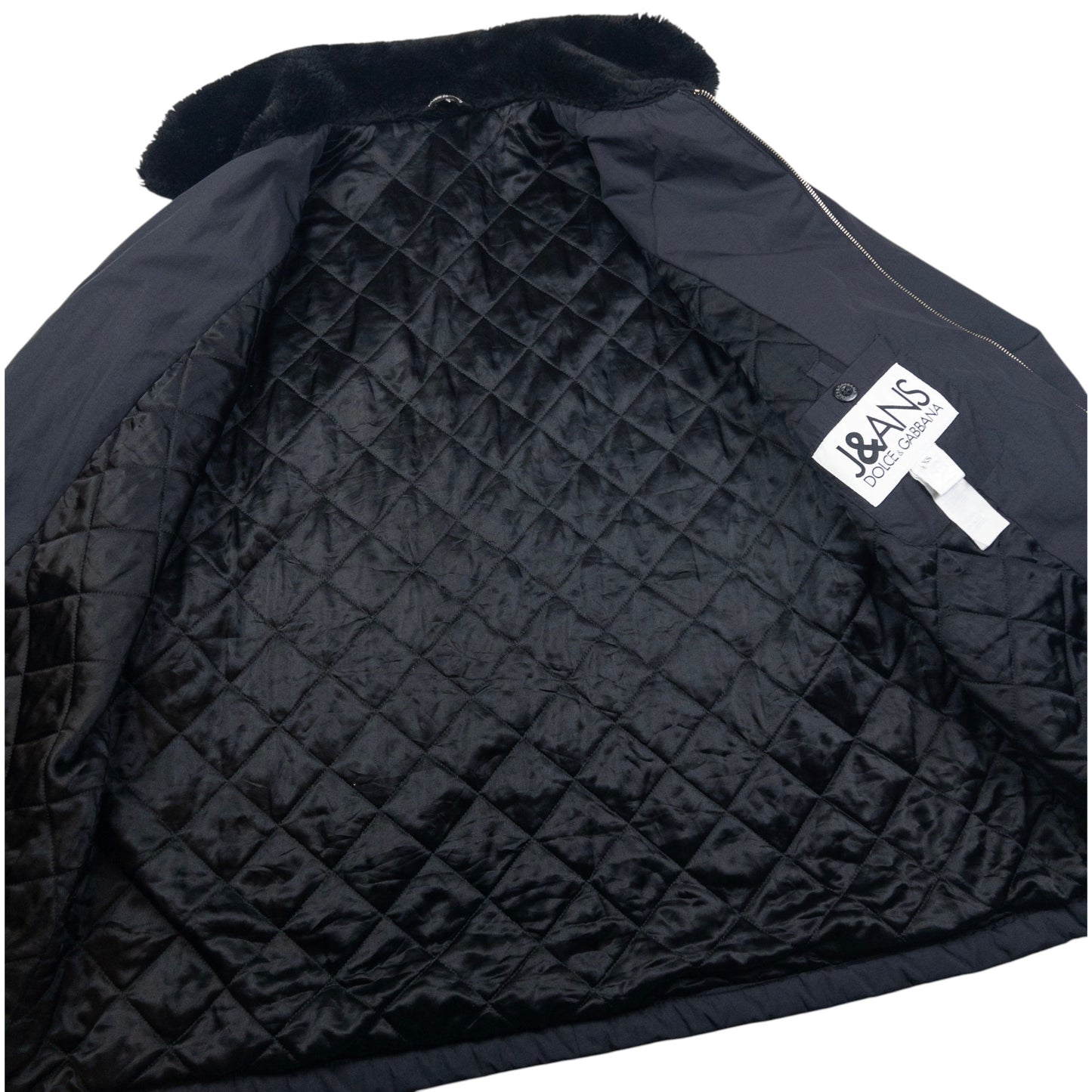 Vintage Dolce & Gabbana Fur Collar Jacket Size XL