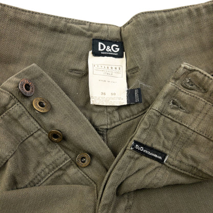 Vintage 2003 Dolce & Gabbana Zip Cuff Denim Jeans Size W34