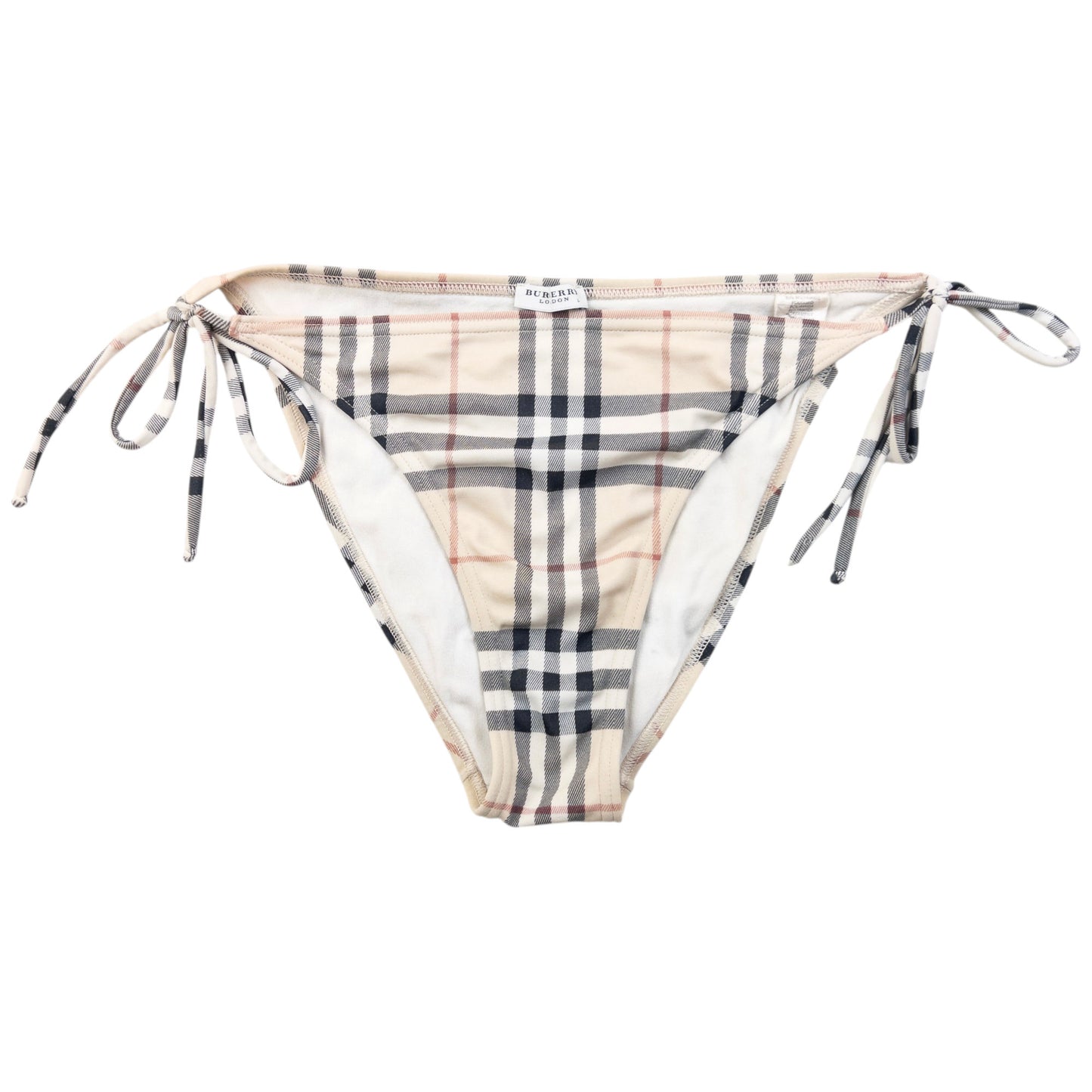 Vintage 2000s Burberry Nova Check Bikini Set Womens Size L